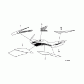 Схема узла: Mark/stripe для Honda CBF150