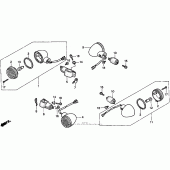 Схема вузла: Поворотники для Honda VT1100 Shadow ACE Tour