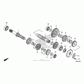 Схема вузла: Трансмісія для Honda CRF125 CRF125FB
