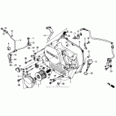 Схема вузла: Права кришка картера для Honda XR250