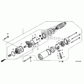 Схема вузла: Стартер електричний для Honda GL1800 Gold Wing