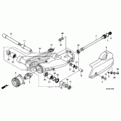 Схема вузла: Задній важіль (Маятник) для Honda NSA700 DN-01