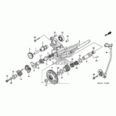 Схема узла: Reverse gear для Honda GL1800 Gold Wing