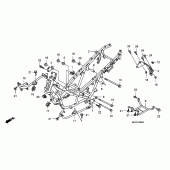 Схема вузла: Рама для Honda FJS400 Silver Wing