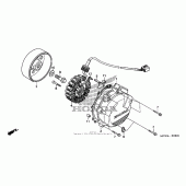 Схема вузла: Генератор для Honda VFR800 Interceptor