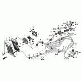 Схема вузла: Радіатор для Honda VT1300 Sabre