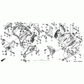 Схема узла: Нижний обтекатель для Honda ST1300 Pan-European