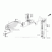 Схема вузла: Задній гальмівний циліндр для Honda CB1000 CB1000R