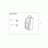 Схема вузла: Leather backrest bag для Honda VT125 Shadow