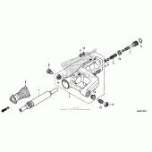 Схема узла: Задний рычаг (Маятник) для Honda GL1800 Gold Wing F6B Bagger