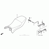 Схема узла: Сиденье для Honda CBR1100XX Blackbird