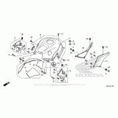 Схема вузла: Top Shelter для Honda CBR600