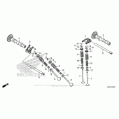 Схема вузла: Шток & Клапан для Honda CBR500 CBR500R