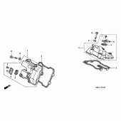 Схема вузла: Клапанна кришка для Honda XL1000V Varadero