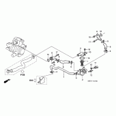 Схема узла: Труба водная для Honda XL1000V Varadero