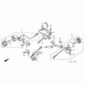 Схема вузла: Поворотники (CL / DK) для Honda XR250