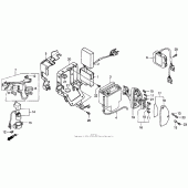 Схема вузла: Vt1100c battery 95-96 для Honda VT1100 Shadow