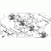 Схема вузла: Карбюратор в зборі для Honda CBR1100XX Blackbird
