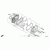 Схема вузла: Водяний насос для Honda CTX700