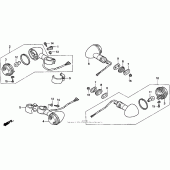 Схема вузла: Turn signal 98 для Honda VT600 Shadow VLX Deluxe