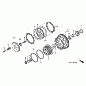 Схема вузла: Зчеплення для Honda CB900 Hornet