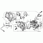Схема узла: Спидометр 98-00 для Honda VTR1000 Superhawk