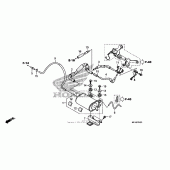 Схема узла: Evap canister (cbr600ra) для Honda CBR600