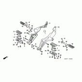 Схема узла: Подножки для Honda NT700 Deauville