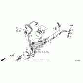 Схема узла: Задний тормозной шланг для Honda VT750 Shadow Spirit
