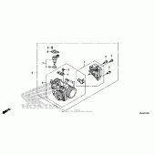 Схема вузла: Дросельна заслонка для Honda VT750 Shadow Aero