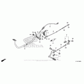 Схема вузла: Педаль (Лапка) для Honda CMX250 Rebel