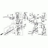 Схема вузла: Передній гальмівний циліндр (CB1000RA) для Honda CB1000 CB1000R