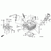 Схема вузла: Головка циліндра для Honda CBF125