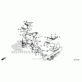 Схема вузла: Cowl для Honda CTX700