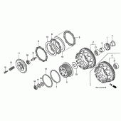Схема вузла: Зчеплення для Honda CBR900RR CBR900RR Fireblade