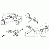 Схема вузла: Поворотники для Honda VT600 Shadow VLX