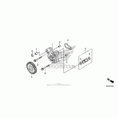 Схема вузла: Масляний насос для Honda CRF250 CRF250L