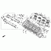 Схема вузла: Головка циліндра для Honda CBR600 CBR600F