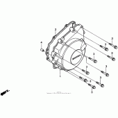 Схема узла: Крышка генератора для Honda CBR600 CBR600F3