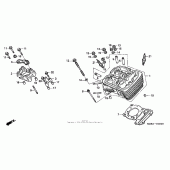 Схема вузла: Головка циліндра (fr.) Для Honda VT600 Shadow VLX