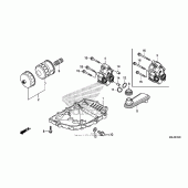 Схема вузла: Масляний насос & Піддон для Honda NC700