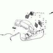 Схема вузла: Приладова панель для Honda GL1500 Gold Wing Interstate