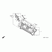 Схема вузла: Клапанна кришка для Honda CBR600 CBR600F
