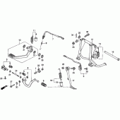 Схема вузла: Педаль (Лапка) для Honda ST1100 Pan-European