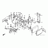 Схема вузла: Cowl stay (ST1100AN / AP / AR) для Honda ST1100 Pan-European