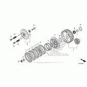 Схема вузла: Зчеплення для Honda CMX300 Rebel