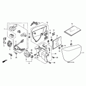 Схема вузла: Бічна накладка / key set для Honda VT1100 Shadow ACE