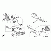 Схема вузла: Поворотники (CBR1000RR8) для Honda CBR1000 CBR1000RR Fireblade