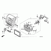 Схема вузла: Фара для Honda XR650