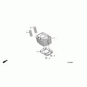 Схема узла: Цилиндр для Honda CBF150